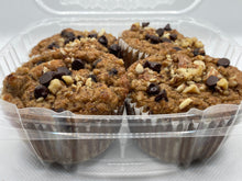 Load image into Gallery viewer, Banana Dark Chocolate Muffins Keto, Paleo, Diabetic Friendly and Gluten Free
