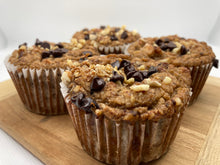 Load image into Gallery viewer, Banana Dark Chocolate Muffins Keto, Paleo, Diabetic Friendly and Gluten Free
