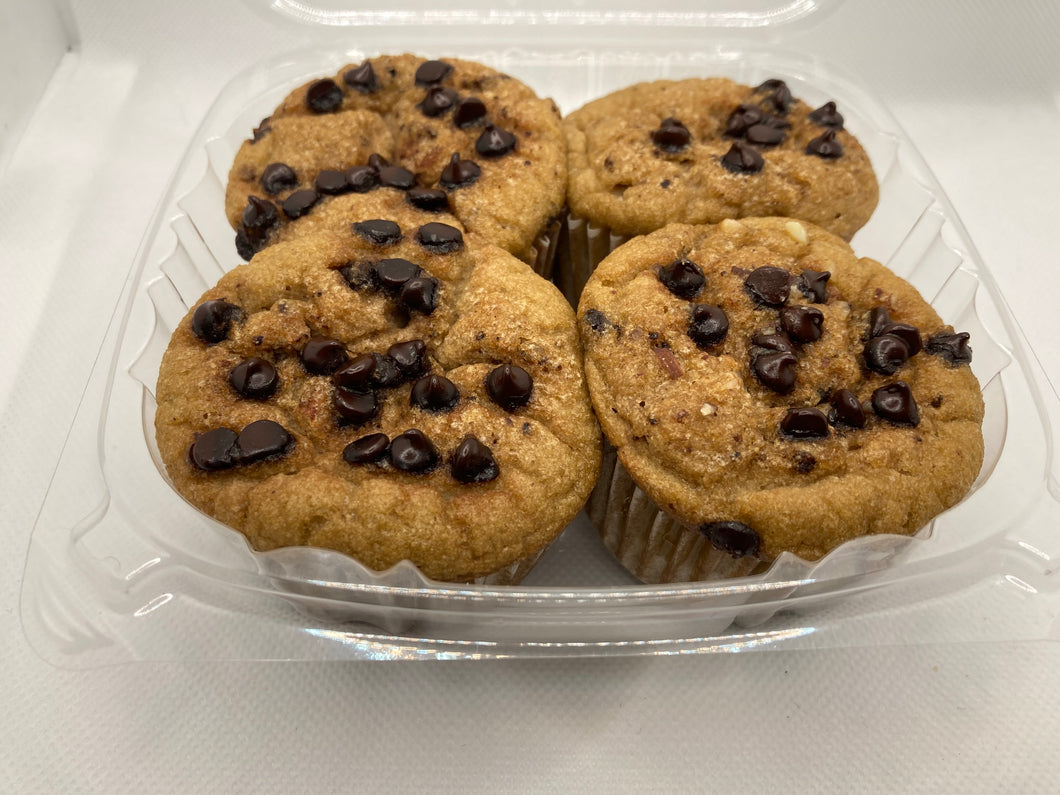 Chocolate Chips Muffins Keto, Paleo, Diabetic Friendly and Gluten Free