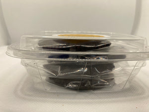 Double Dark Chocolate Chip Cookies (1 g Net Carbs per Cookie) (Box of 4 Pieces) Keto, Paleo and Diabetic Friendly and Gluten Free.