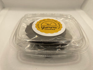 Double Dark Chocolate Chip Cookies (1 g Net Carbs per Cookie) (Box of 4 Pieces) Keto, Paleo and Diabetic Friendly and Gluten Free.